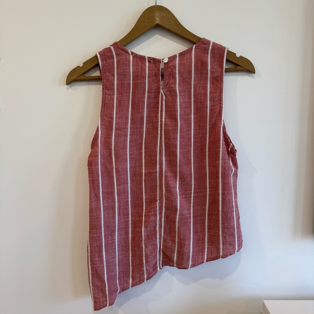 Revolve BP Pink Asymmetrical Ruffled Tank Top - Picture 3 of 4